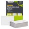 100 Pack Clear Self-Adhesive Pocket Label Holders for Index Cards 3x5, Bulk Top Load Plastic Sleeves for Storage